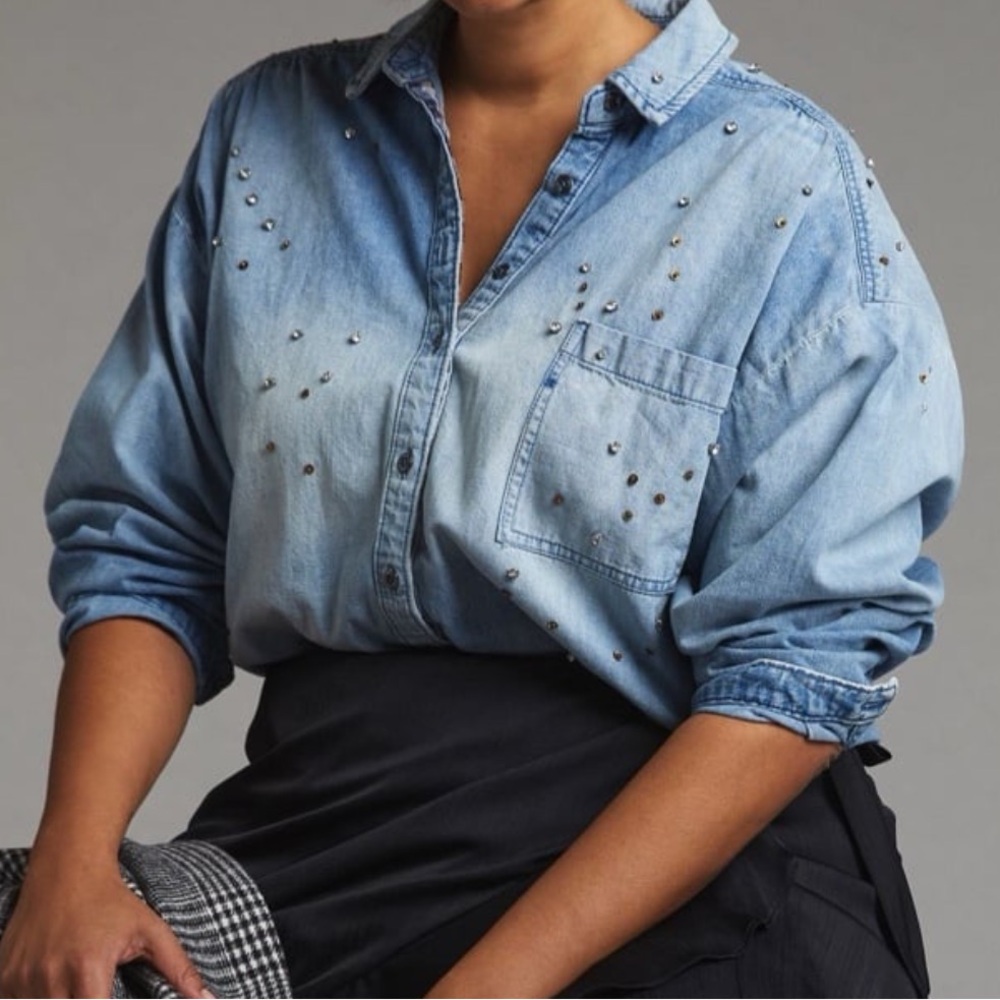 Pilcro Light Blue Denim Shirt